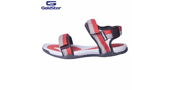 Best Goldstar Sports Sandals For Men Grey Red Rave In Online